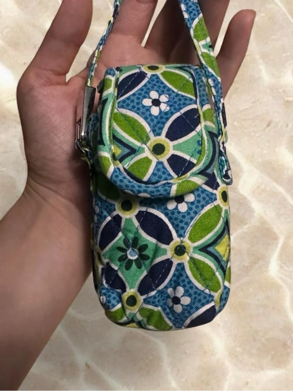 Y2K Vera Bradley Daisy Daisy Wristlet Cell Phone Cosmetic Pouch